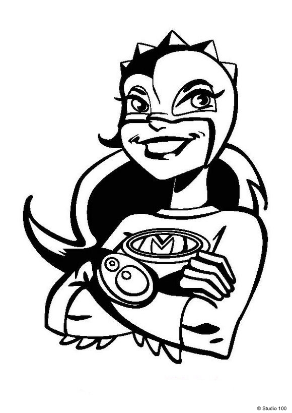 Coloring page Mega Mindy Mega Mindy